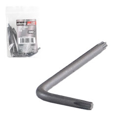 LLAVE HEX, L PUNTAS TORX CORTA CrV  T10  (PRECIO X PZA - EMPAQUE C/10 PZAS)