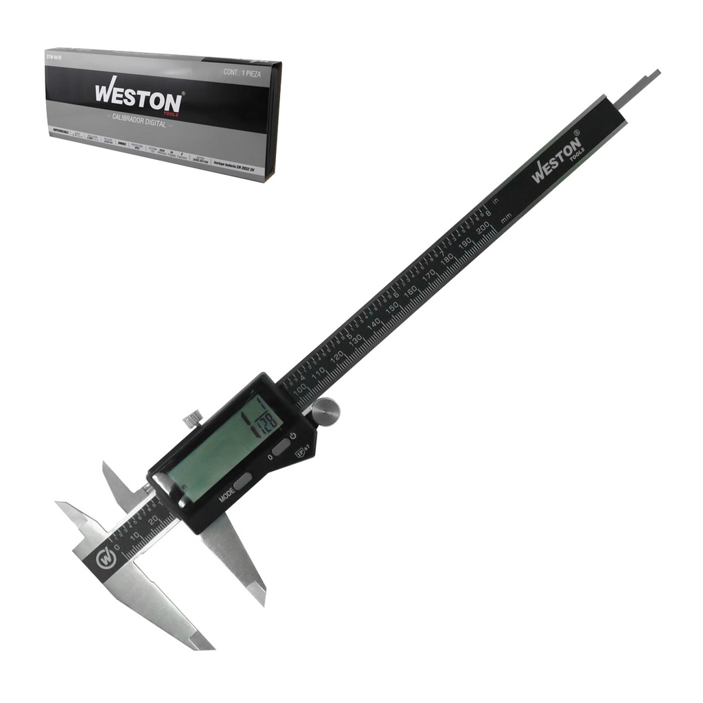 CALIBRADOR DIGITAL ACERO INOX. SENSOR INDUCTIVO 8"