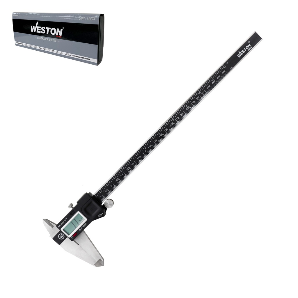 CALIBRADOR DIGITAL IP54 A PRUEBA DE AGUA 12" MM/PULGADAS / SALIDA DE DATOS