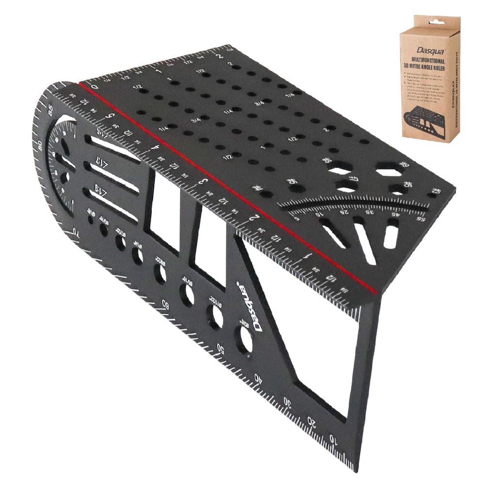 REGLA DE ANGULO MULTIFUNCION DE ALUMINIO FRACIONAL (REEMPLAZA STWS-1804-6443)