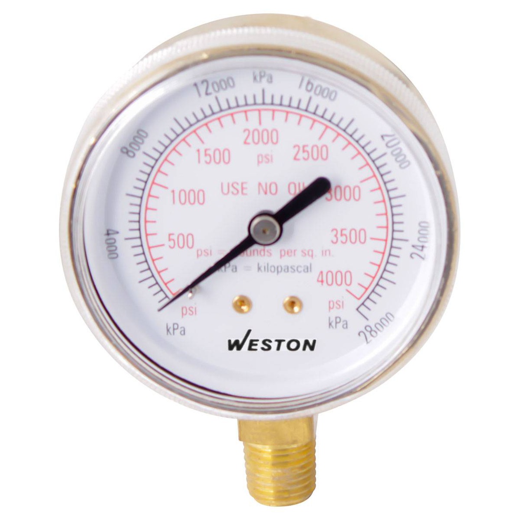 MANOM.D/OXIGENO 2-3/4" 1/4" NPT 4000PSI/28000KPA