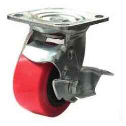 RODAJA PU C/PP GIRA. C/FRENO 6X2"