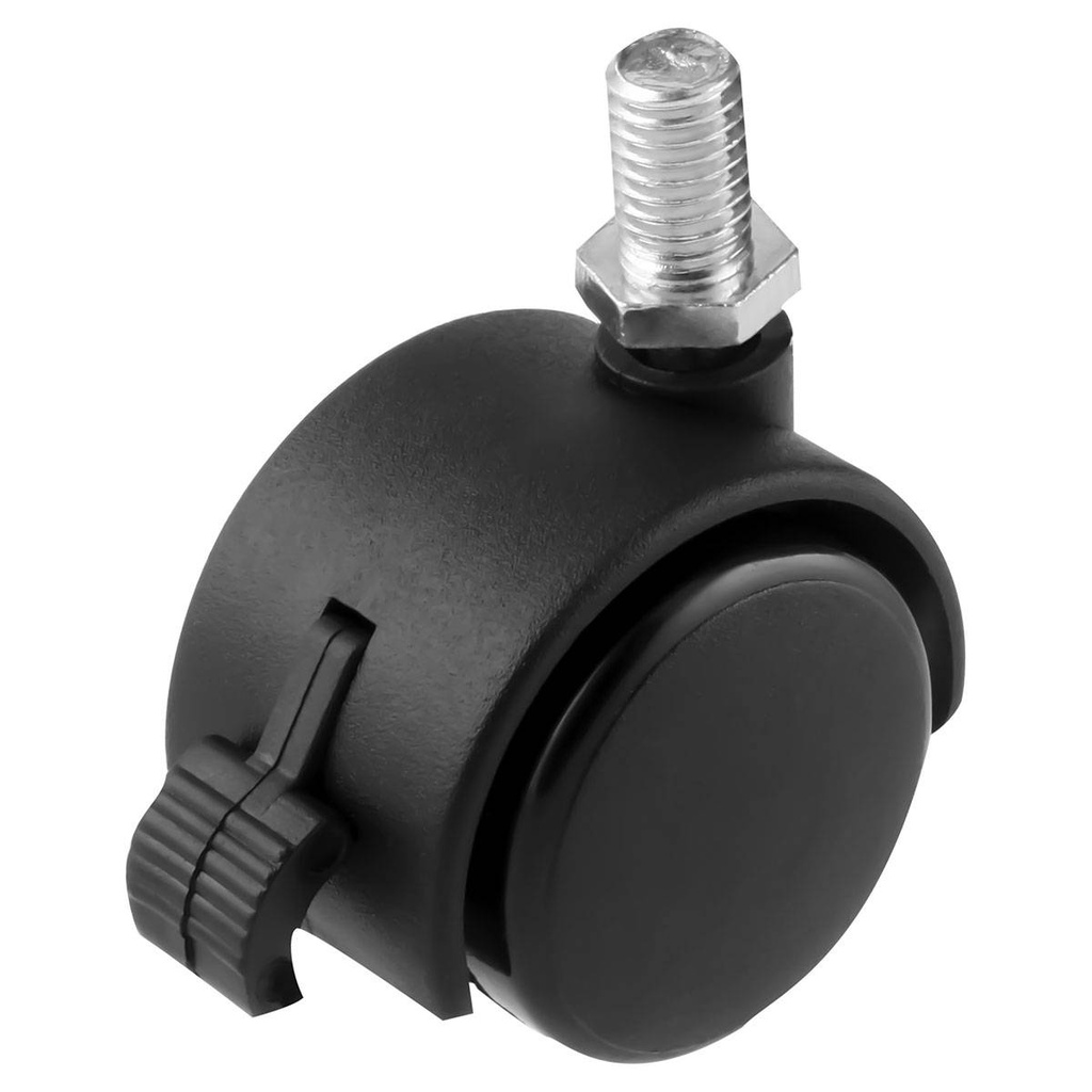 RODAJA TIPO YOYO C/ROSCA 3/8-16 Y FRENO 40MM (Precio x pieza - Empaque c/4 pzas)