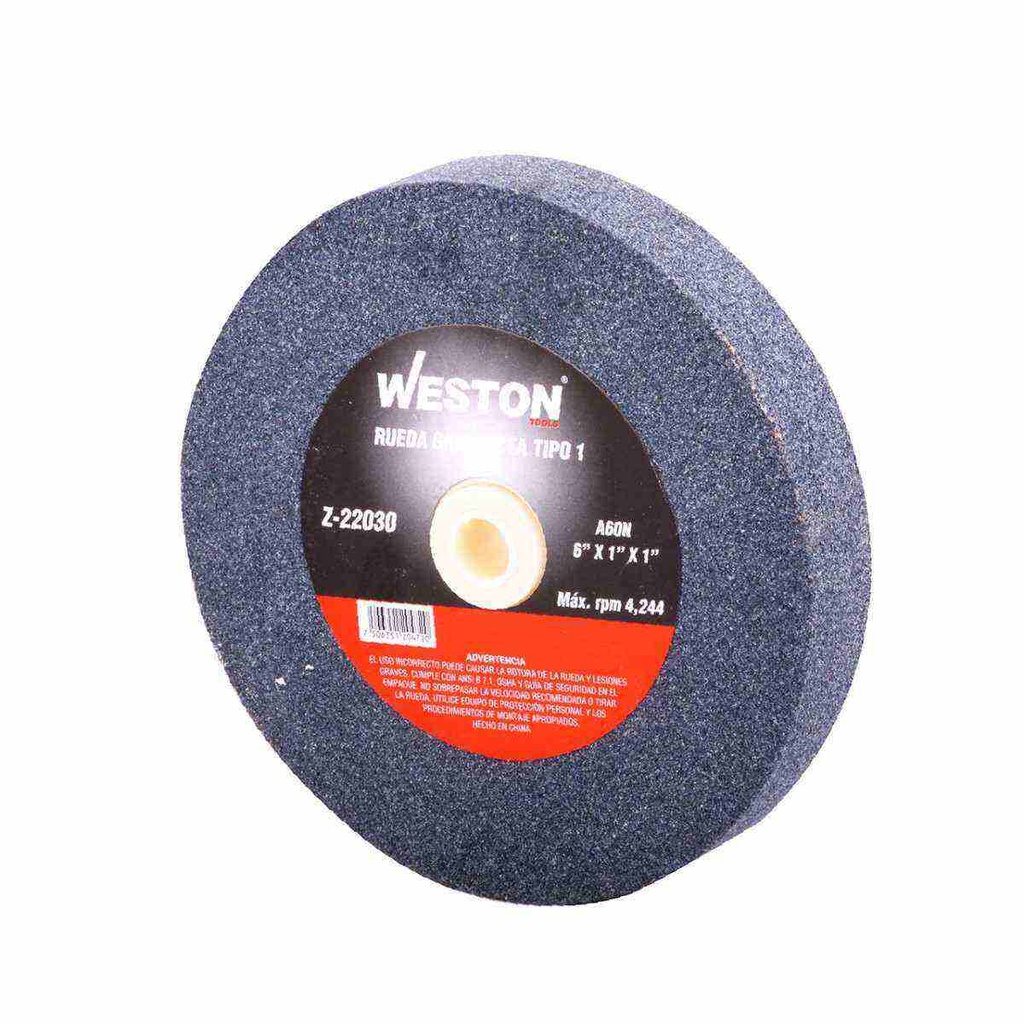 RUEDA GRIS RECTA TIPO 1 PLUS 7 X 1 GEN. A60