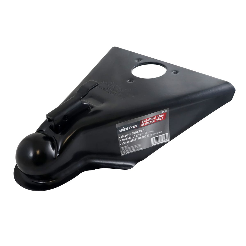 ENGANCHE P/REMOLQUE TIPO "A" C/SEGURO SENCILLO MEDIDA 2-5/16" CAP. 10000 LB