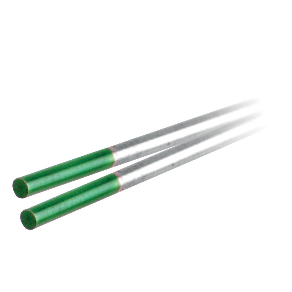 ELECTRODO D/TUNGSTENO VERDE PURO 1/16" X 7" (Precio x Caja - caja c/10 piezas)
