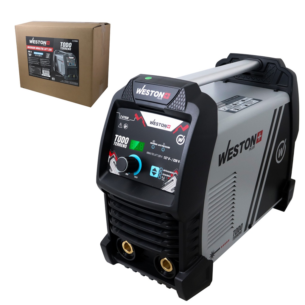 INVERSOR MMA 200AMP POWER MAGNIFIER Y LIFT TIG SWITCH 110/220V 1 FASE PLUS