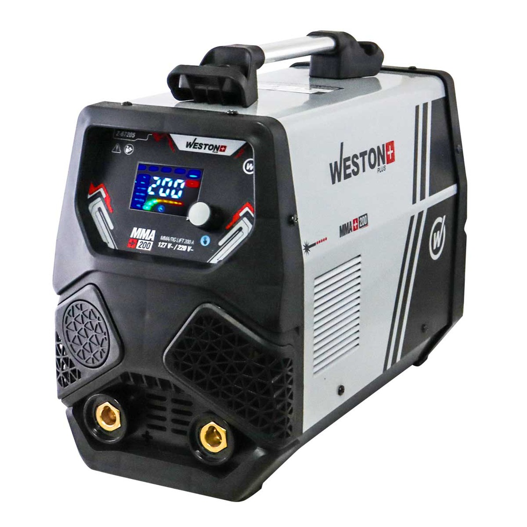 INVERSOR MMA 200A 110/220V 1PH IGBT C/LIFT TIG WESTON PLUS