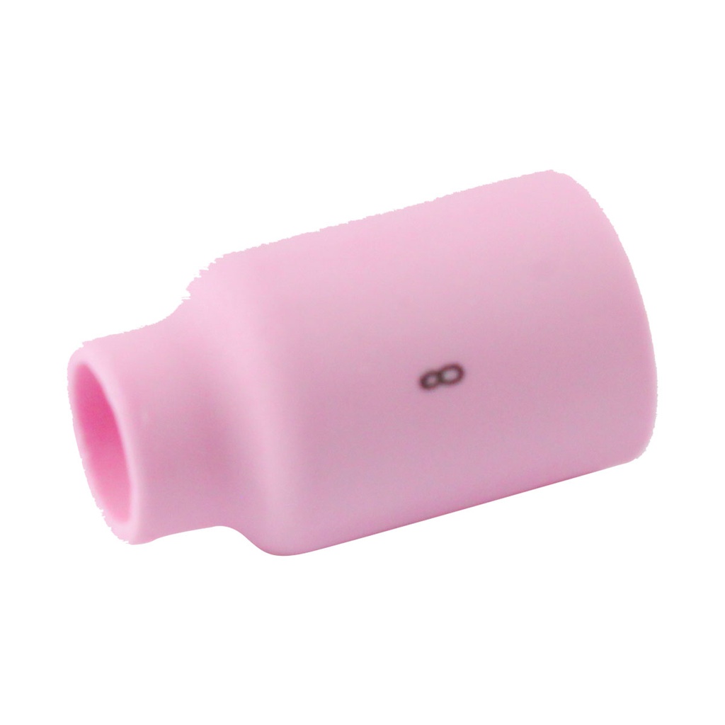BOQUILLA DE ALUMINA P/ANTORCHA TIG C/GAS LENS 54N14 #8 (Empaque c/10 pzas - Precio x pieza) REVISAR UDM