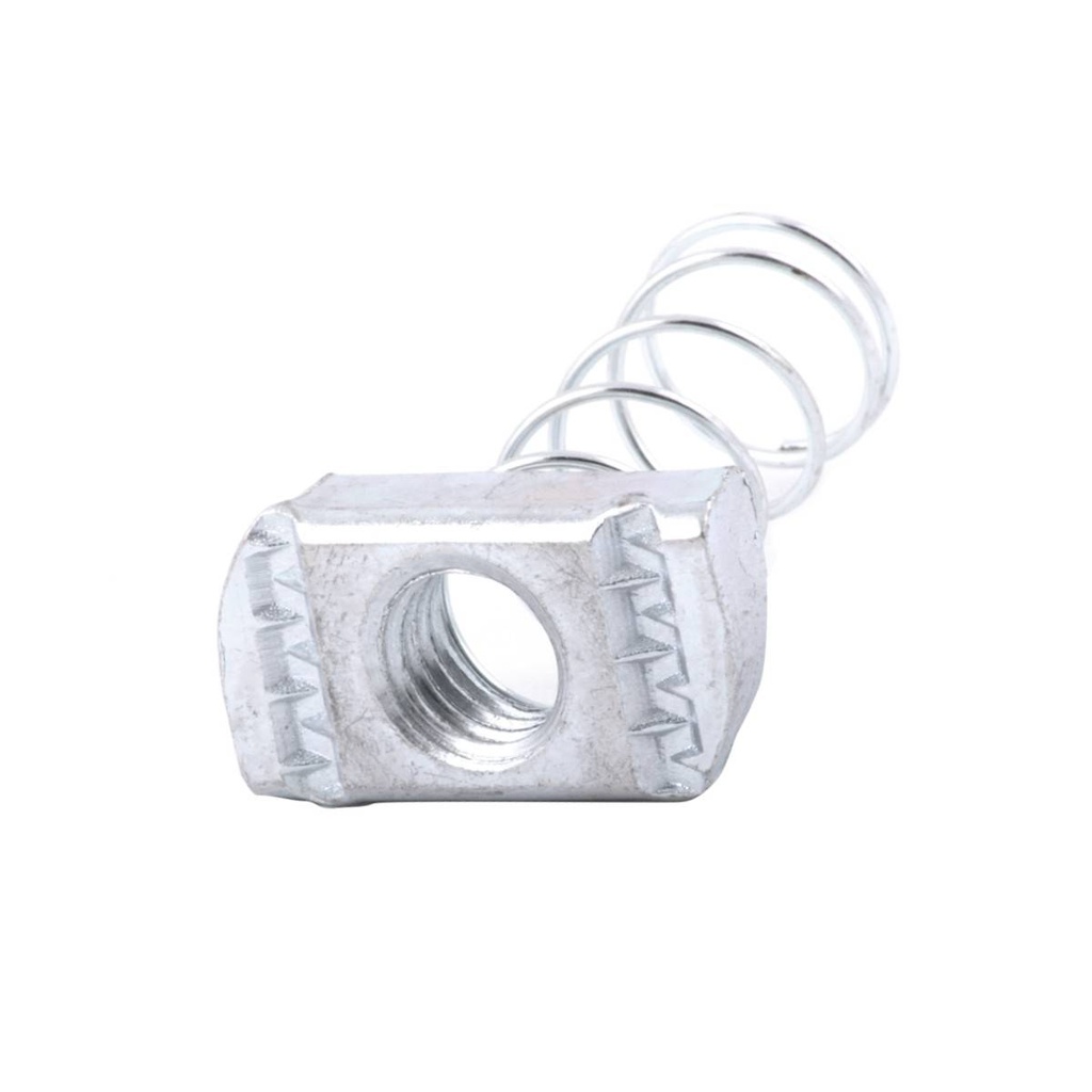 TUERCA C/RESORTE P/CANALETA GALV.  1/2"-13 X34.5X19X9.2MM ***pieza***s)