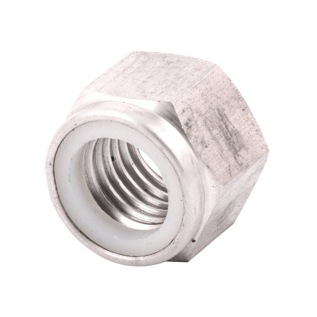 TUERCA D/SEG. INSERTO/NYLON ACERO INOX.-1-8 (Precio x Caja c/10 pzas)