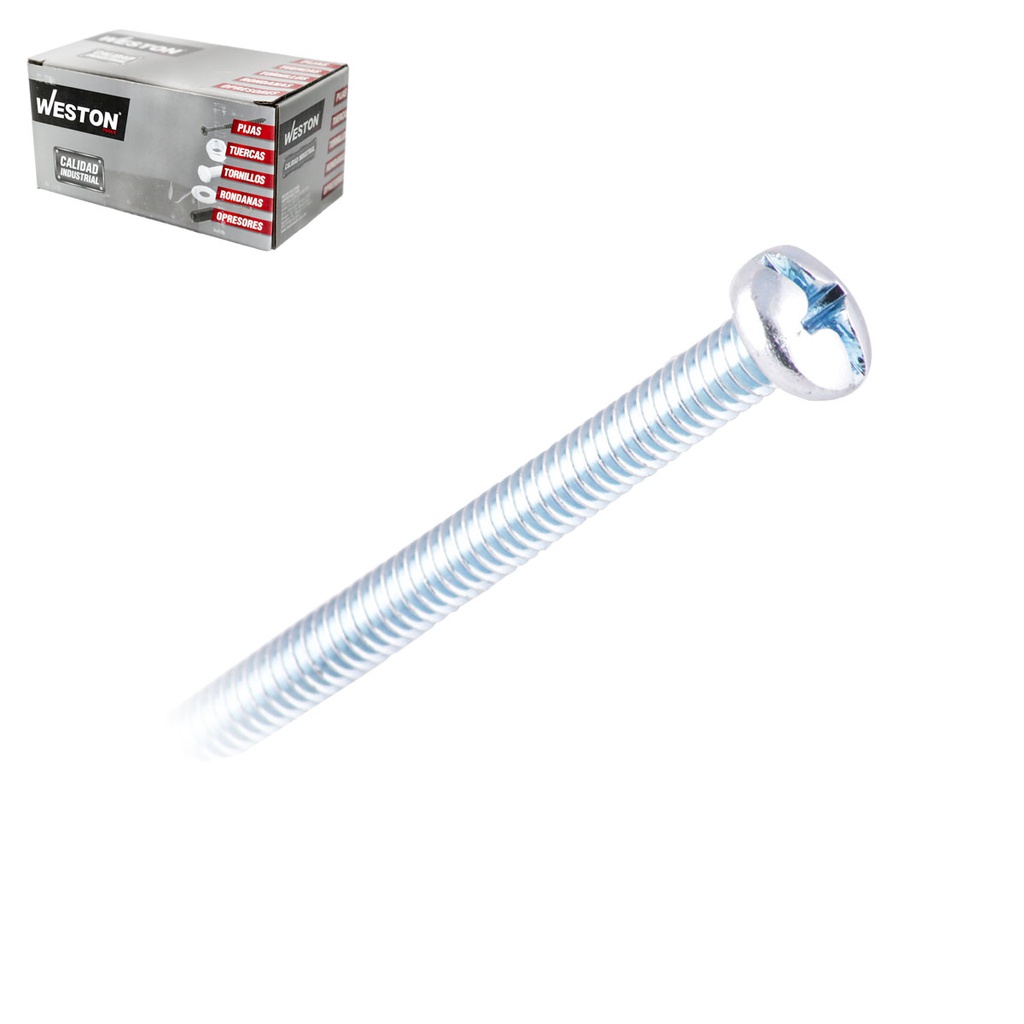 TORNILLO ESTUFA CABEZA COMBINADA 5/32 X 1" (Precio x Caja - Caja c/100 pzas)