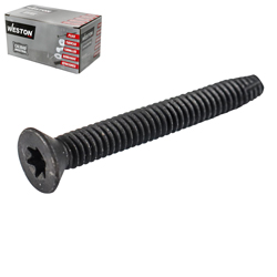 TORNILLO  C.PLANA TORX T/F NEGRO 1/4X5 (Precio x Caja - Caja c/200 pzas)