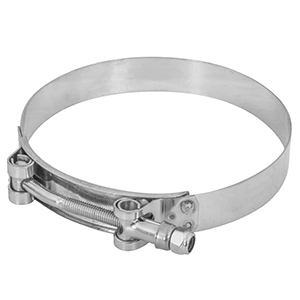 ABRAZADERA T-BOLT 108-116mm ACERO INOX.