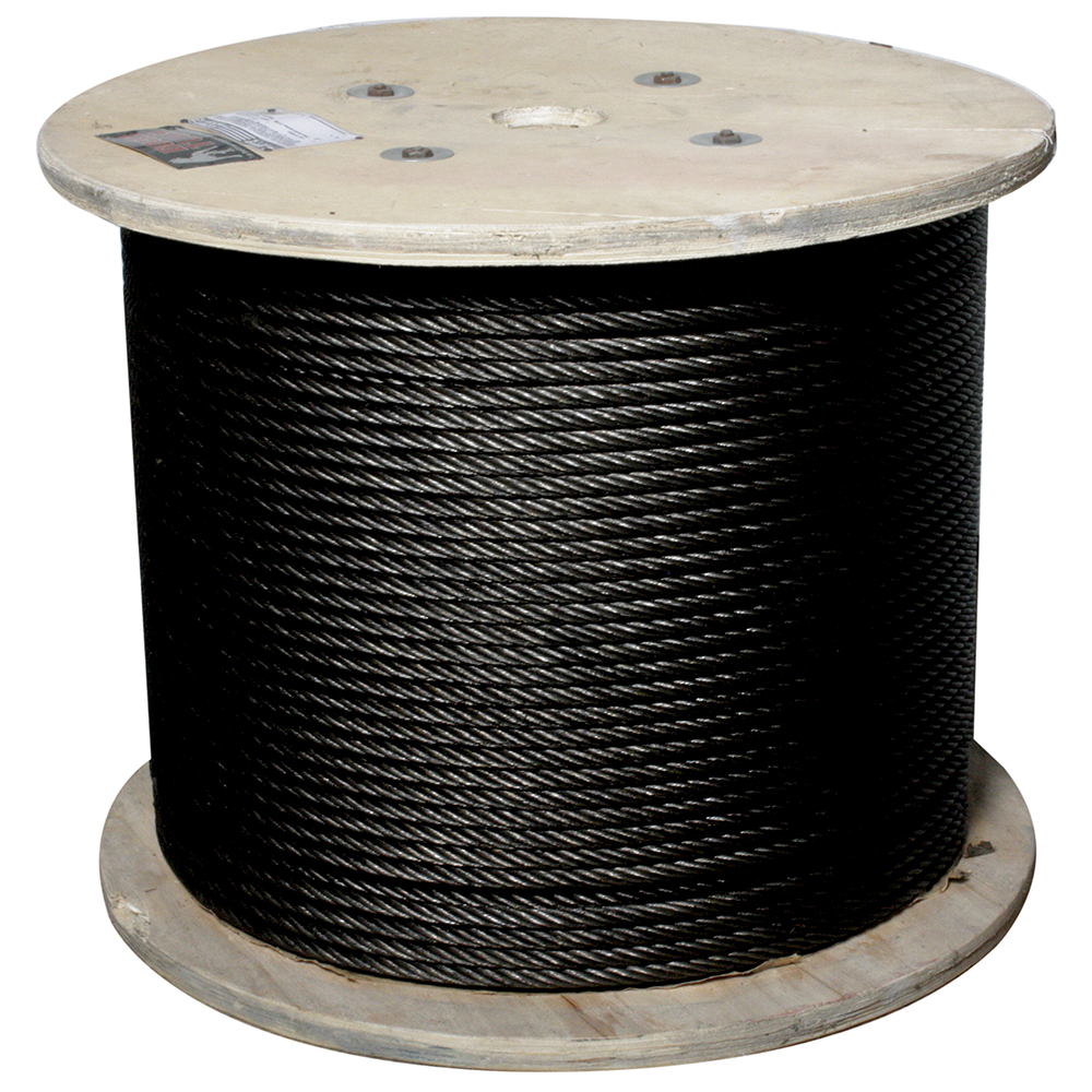 CABLE ACERO ALMA FIBRA 1/4" 6X19 500mts