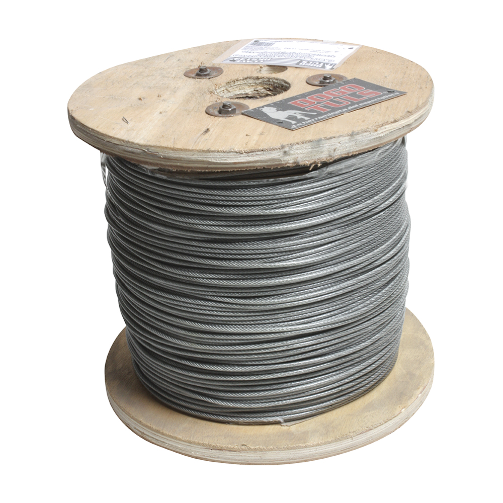CABLE GALV C/F PVC 1/8-3/16" 7X19 100mt