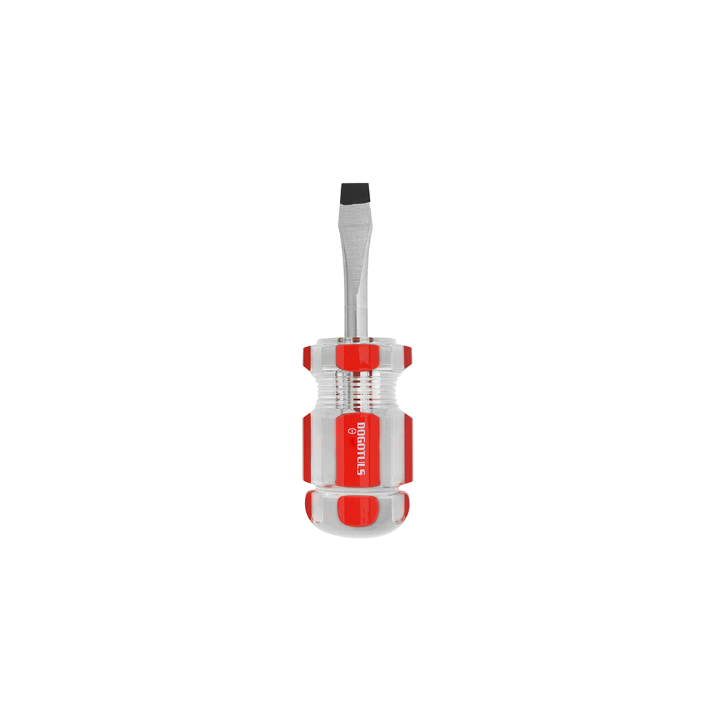 DESARMADOR ACETATO ROJO PLANO 1/4X1.5