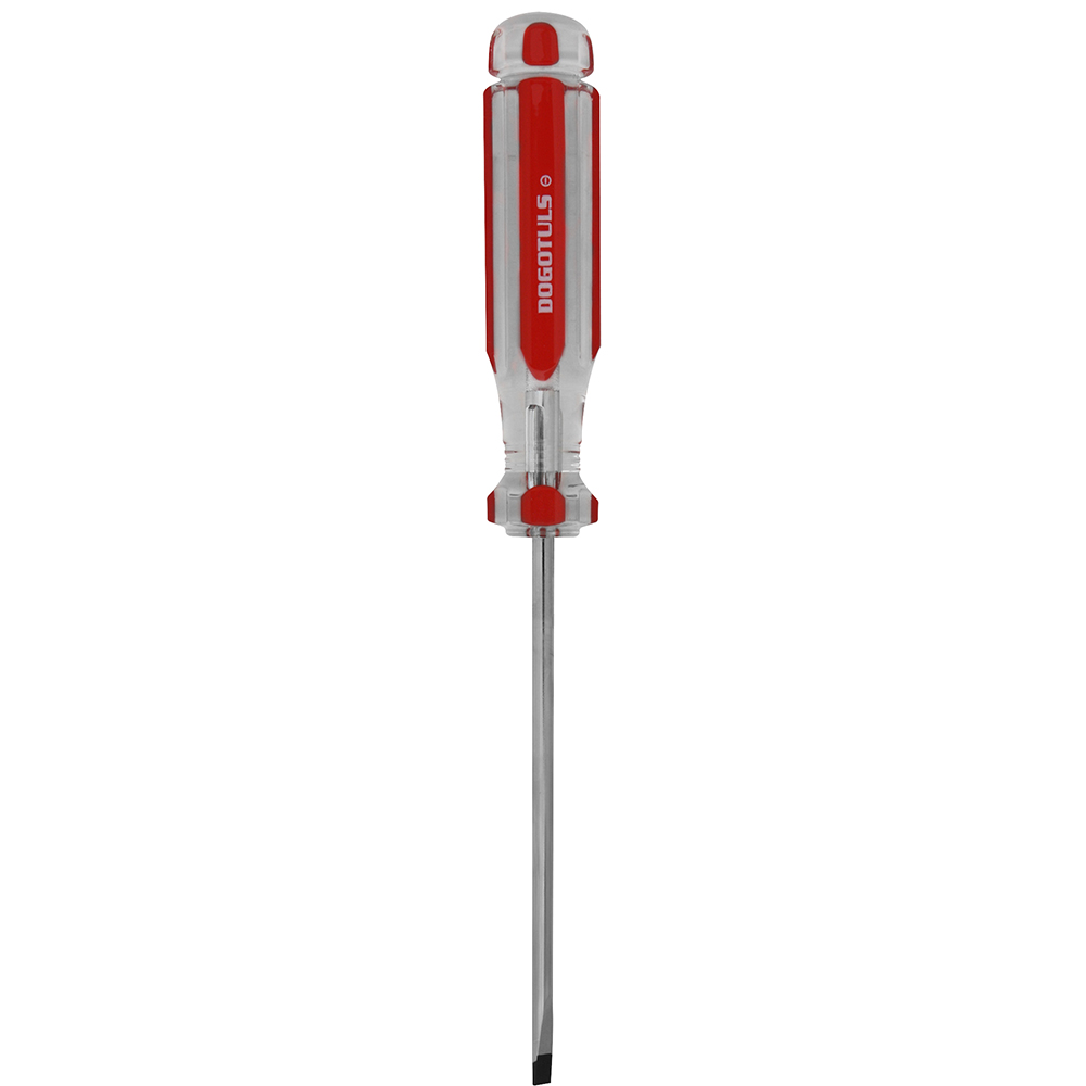 DESARMADOR ACETATO ROJO PLANO 3/16X 8