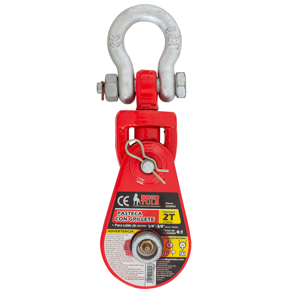 PASTECA 2T GRILLETE CABLE ACERO DE 3/8"