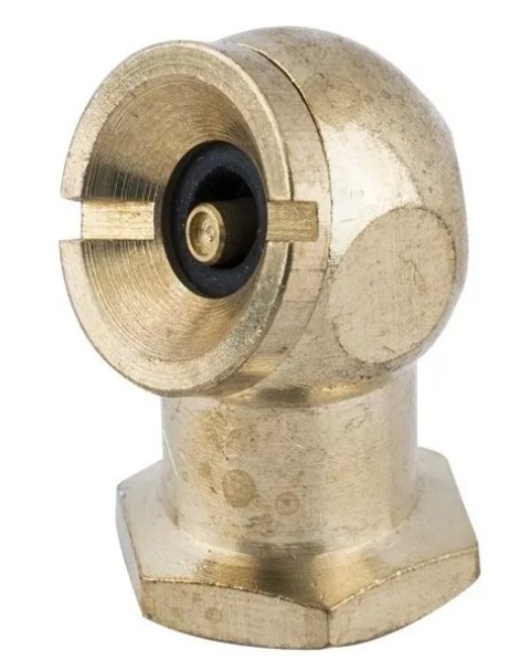 CABEZA PARA INFLAR HEMBRA 1/4"LATON