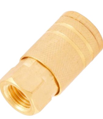 COPLE RAPIDO HEMBRA 1/4" LATON