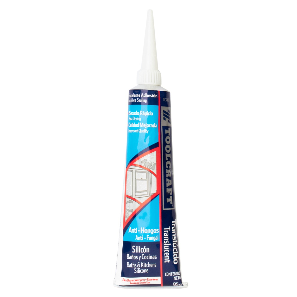 SILICON TRANSPARENTE 85GR BAÑOY COCINAS