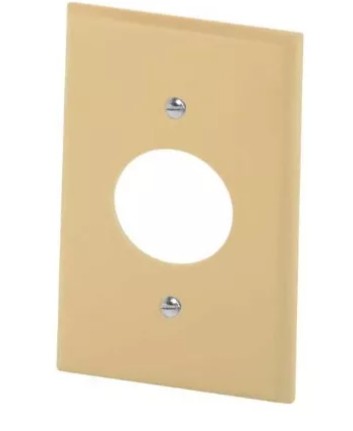 PLACA DE PLASTICO PARA CONTACTO SENCILLO ABS