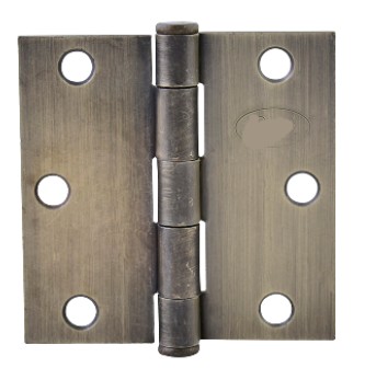 BISAGRA CUADRADA PREMIUM3 1/2"X2" ACERO LATON ANTIGUO