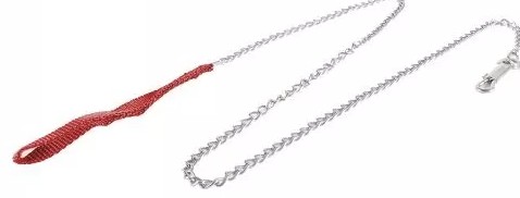 CADENA PARA PERRO CORREA ROJA3MM X 1.2M (48")