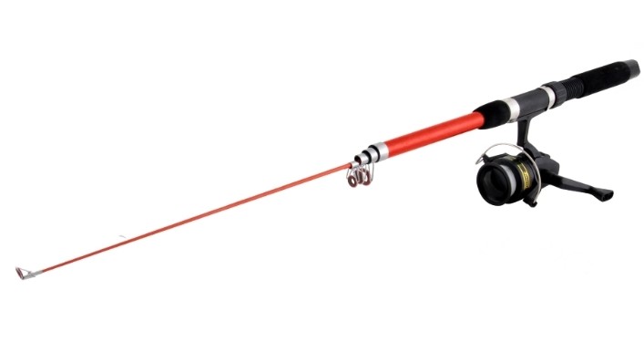 TELESCOPICA CON CARRETE Y ACCESORIOS 2.1M
