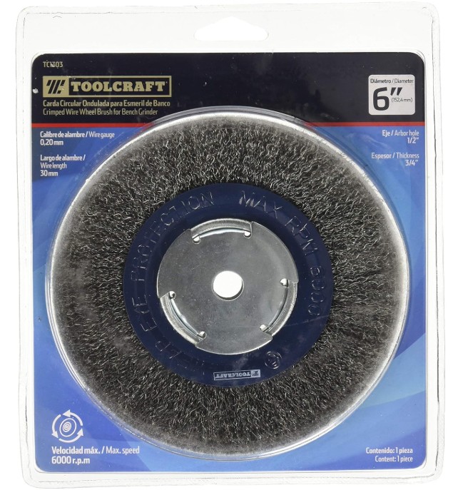 CARDA CIRCULAR ONDULADA 6" ESMERIL CALIBRE 0.20