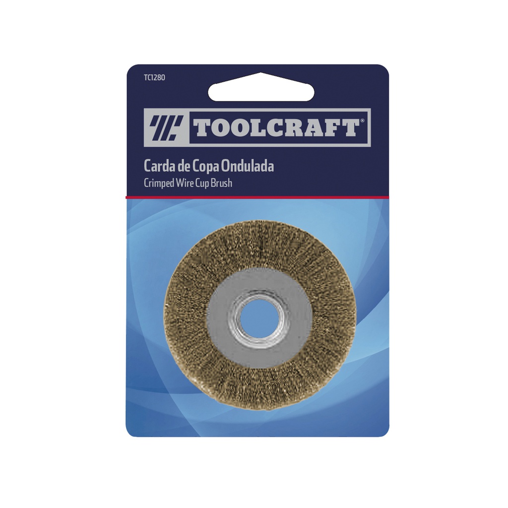 CARDA CIRCULAR VASTAGO 2" GRUESO CALIBRE 0.30 ACERO LATONADO