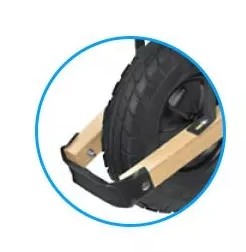 PROTECTOR FRONTAL PARA CARRETILLA MANGO DE MADERA
