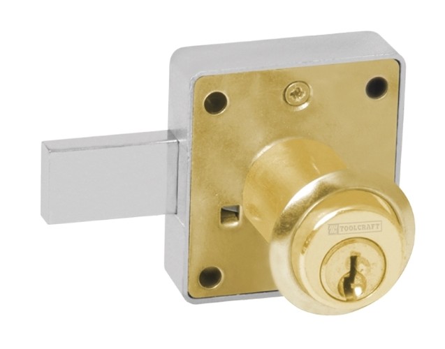 CERRADURA CLOSET 36MM LATON