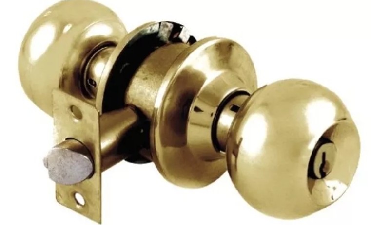 CERRADURA DE POMO BARI ENTRADA/RECAMARA LATON