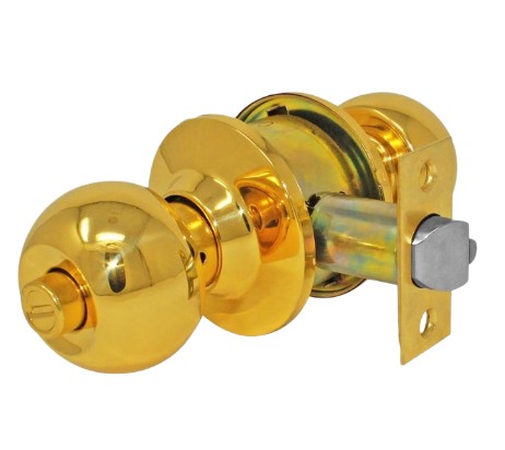 CERRADURA DE POMO PISA ENTRADA/RECAMARA LATON