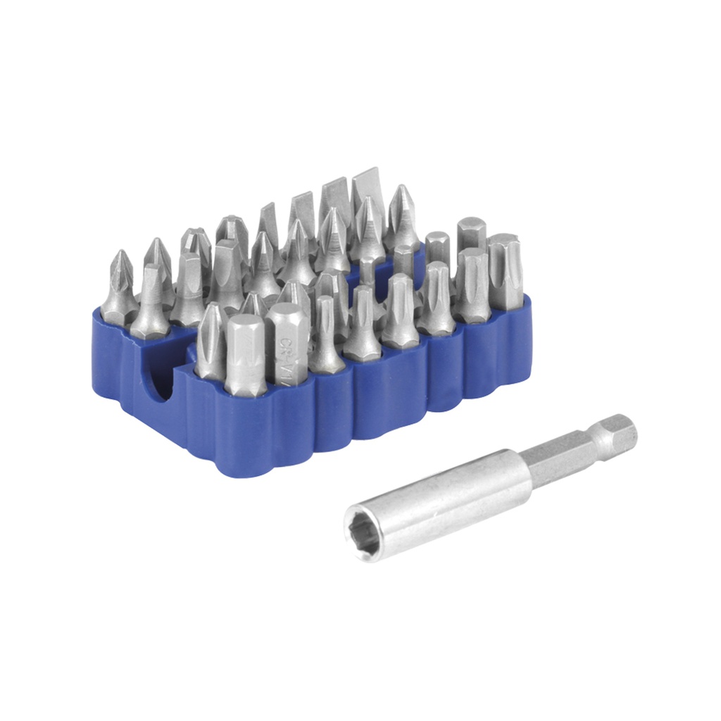 PUNTAS 1/4" DESARMADOR JUEGO 33 PIEZAS