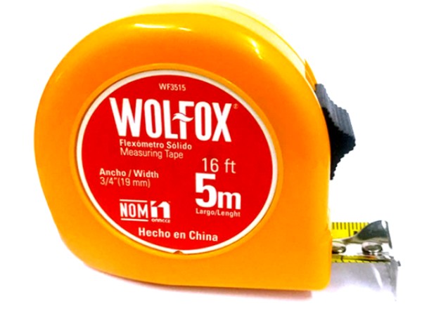 FLEXOMETRO 5M X 19MM (3/4") TARJETA CON 9 PZ VERDE NEON