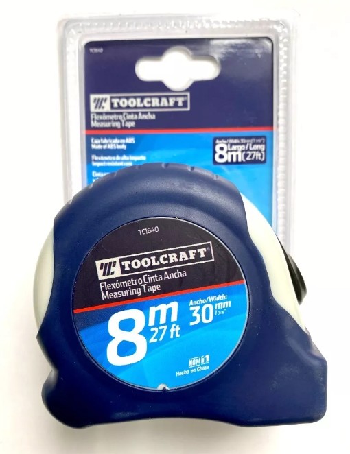FLEXOMETRO CINTA ANCHA 8MX30MM(1 3/16")