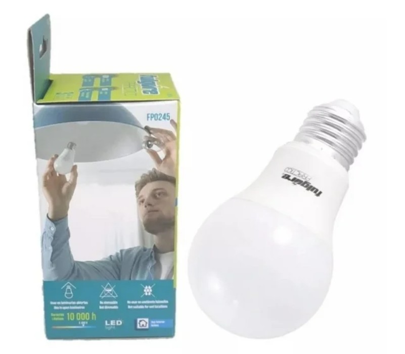 FOCO LED 15W LUZ DIA BASE E27 A19 BOX