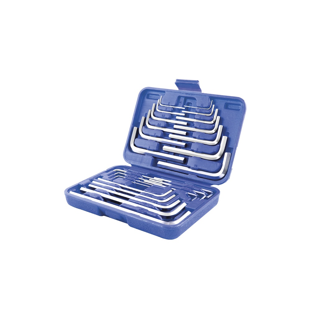 LLAVES ALLEN EN ESTUCHE PLASTICO JUEGO 25 PIEAS