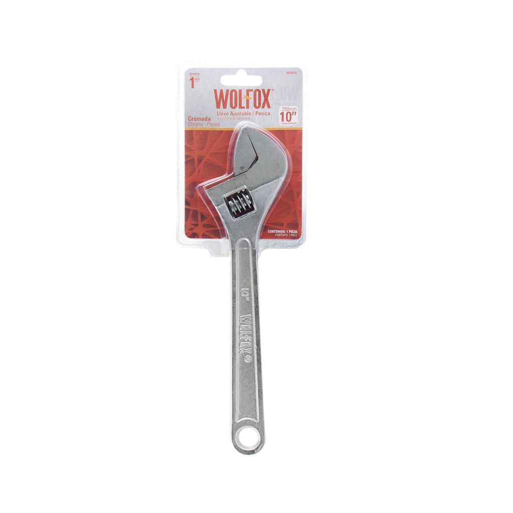 LLAVE AJUSTABLE/PERICA 6" CROMADA