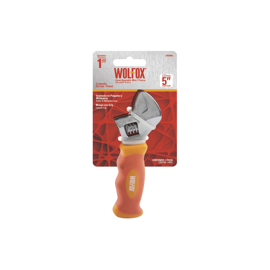 LLAVE PERICA CROMADA CON GRIPMINI 5"