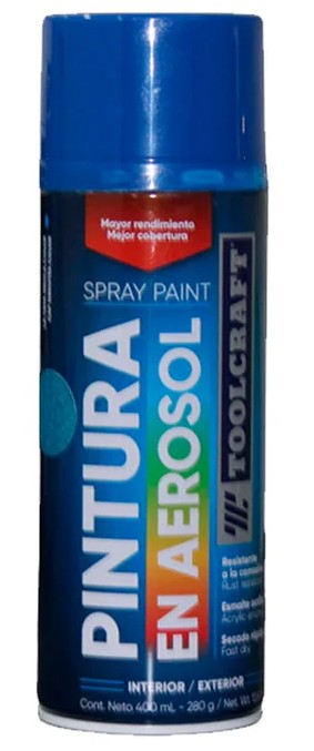 PINTURA AEROSOL AZUL MARTILLADA