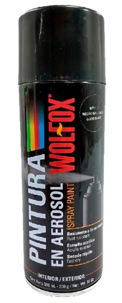 PINTURA EN AEROSOL NEGRO MATE