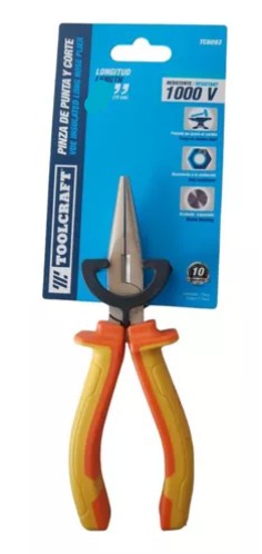 PINZA DE PUNTA Y CORTE 8" RESISTENTE A 1000V