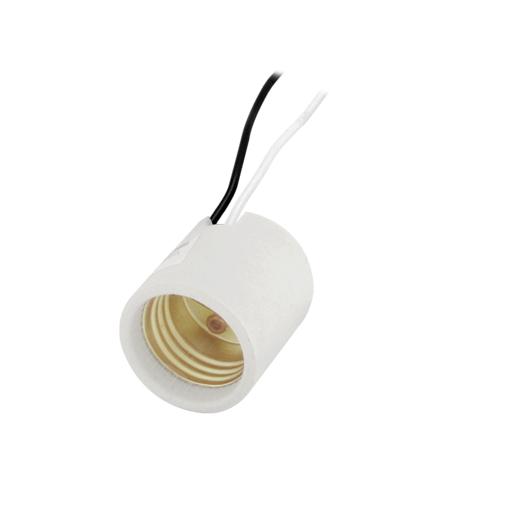 SOCKET PORELANA PARA CANDIL CON SOPORTE NIPLE