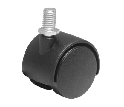 RODAJA DE NYLON ESPIGA CON ROSCA, 40MM (1 1/2") TIPO YOYO