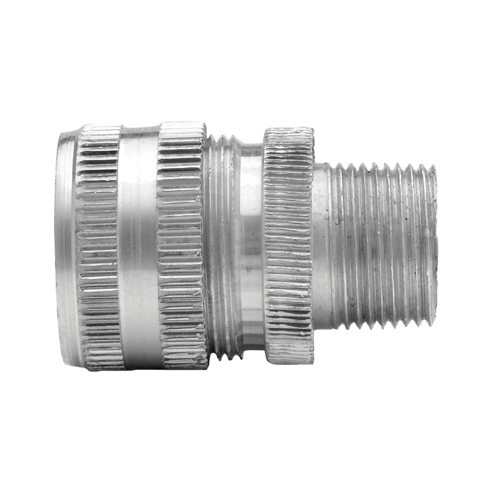 CONECTOR GLANDULA ALUMINIO MACHO 3/4”   ENTRADA DE CABLE   3/4” A 7/8”