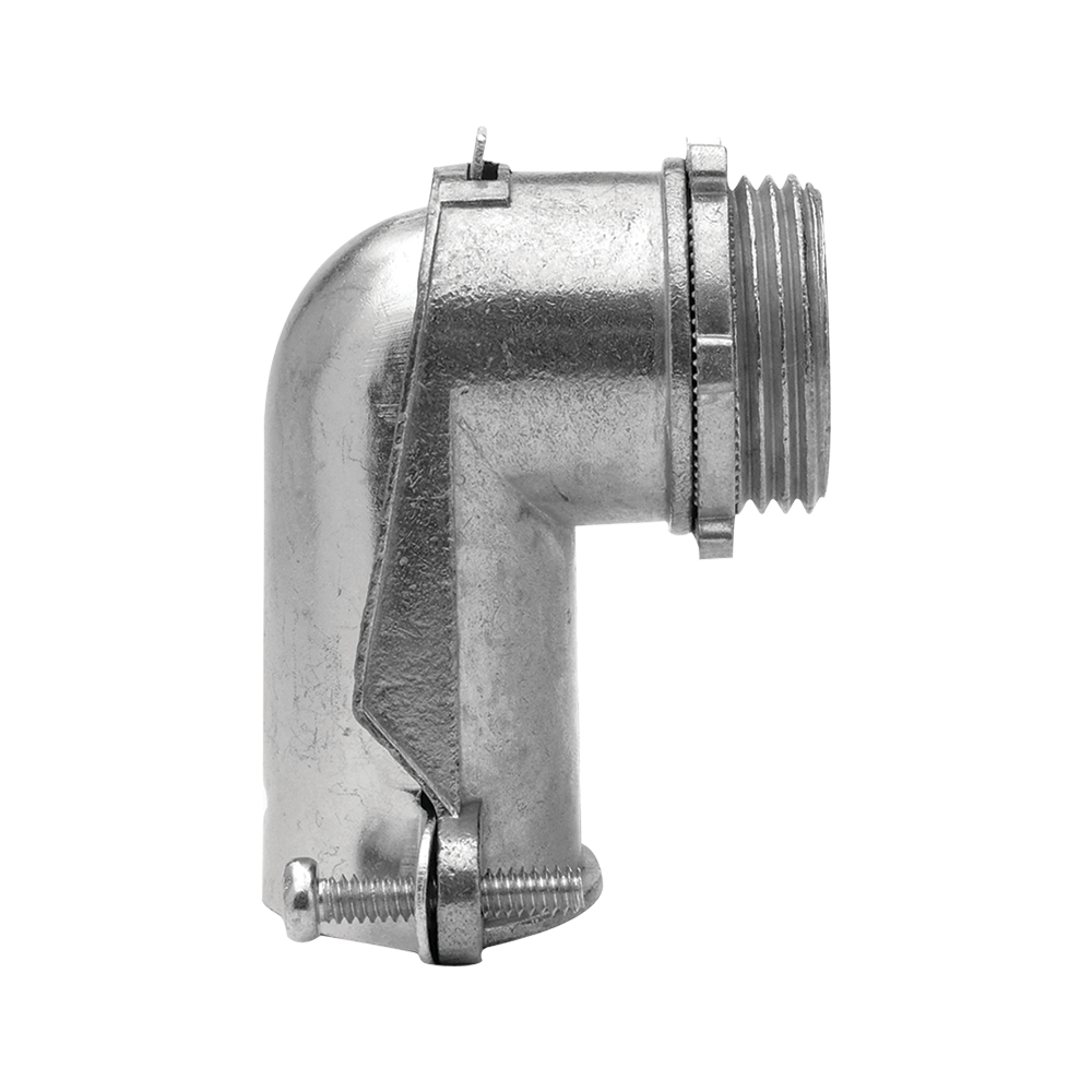 CONECTOR CURVO PARA TUBO FLEXIBLE  1/2”